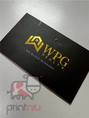 For premium Spot UV name card: Clean Design Business Card - Elegant Printing by PRINT NIU