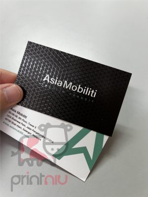 For great Spot UV name card: Clean Design Business Card - Elegant Printing by PRINT NIU