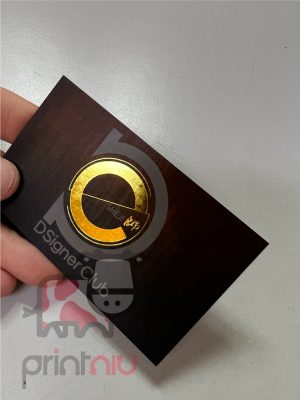 For a GOLD hot stamping card: Eye-Catching, Full-Color Business Card - Vibrant Printing by PRINT NIU