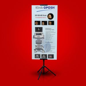 Tripod stand banner PRINT NIU Online Printing Kepong Menjalara Name Card Stickers Label Sticker Bill Book Flyers Poster